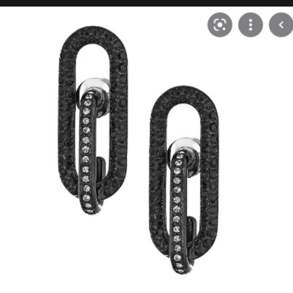 Michael Kors Iconic Pave Link Earrings NWT - Picture 1 of 2